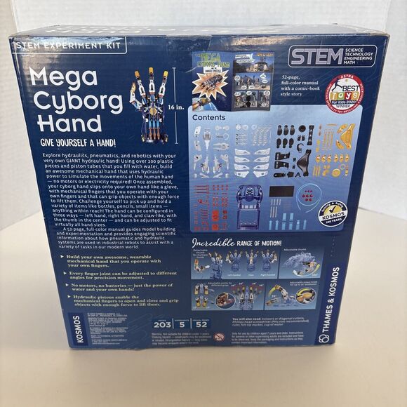 Thames & Kosmos Mega Cyborg Hand STEM Experiment Kit | Build Your Own GIANT NIB - Picture 4 of 8